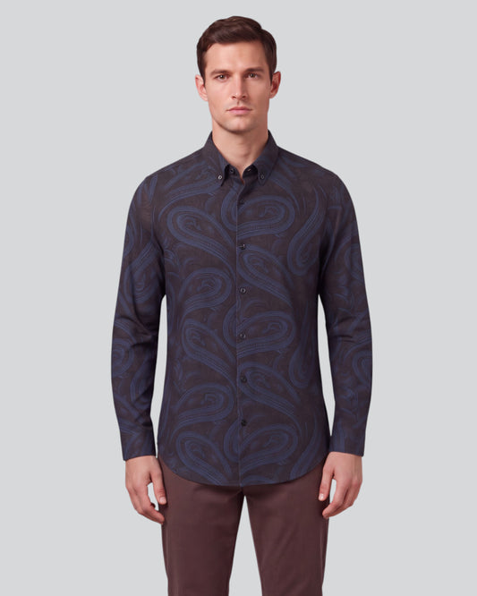 SHAWN PAISLEY BADALONA BROWNIE MEN'S EXTRA-FINE MERINO LONG-SLEEVE SHIRT