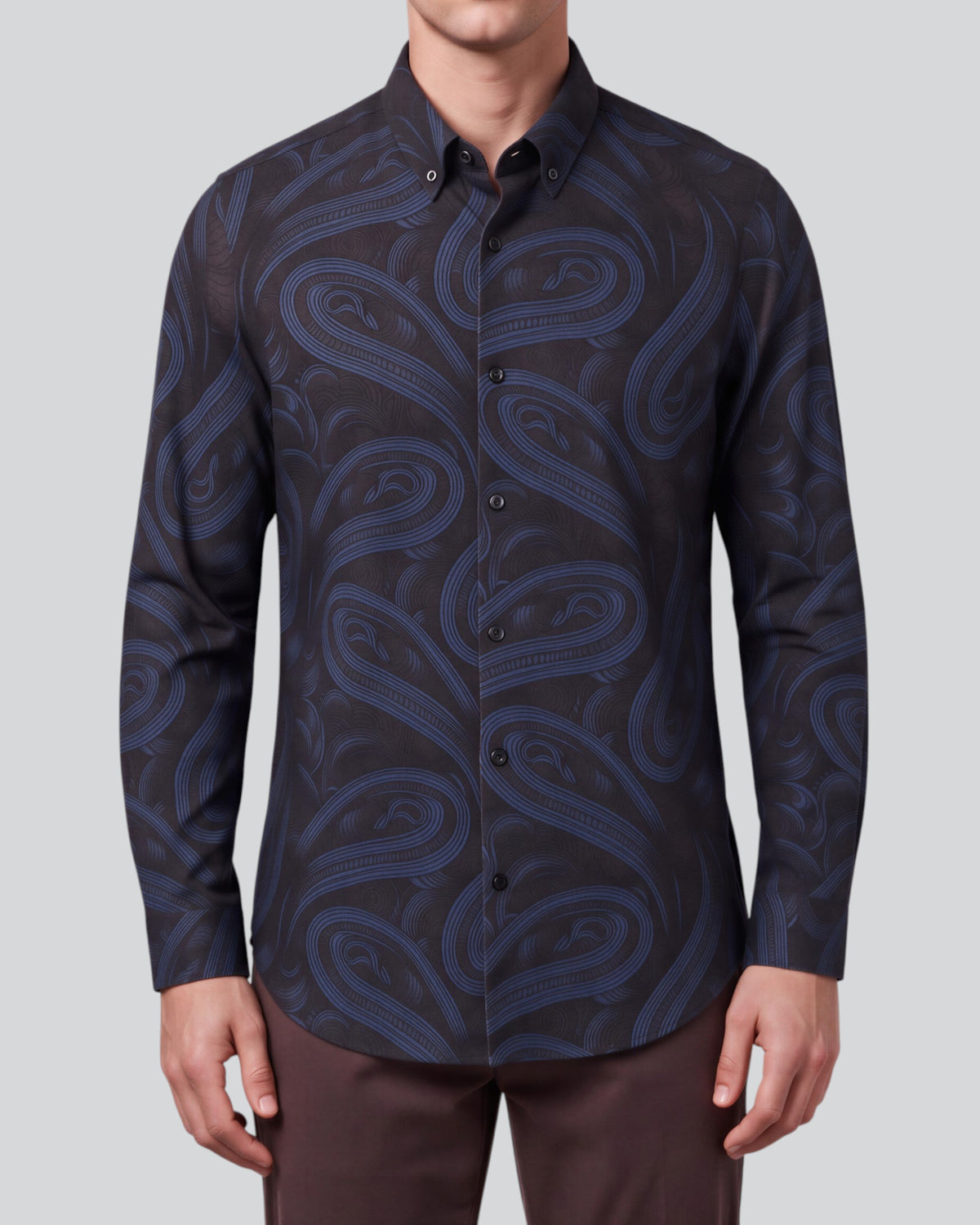 SHAWN PAISLEY BADALONA BROWNIE MEN'S EXTRA-FINE MERINO LONG-SLEEVE SHIRT