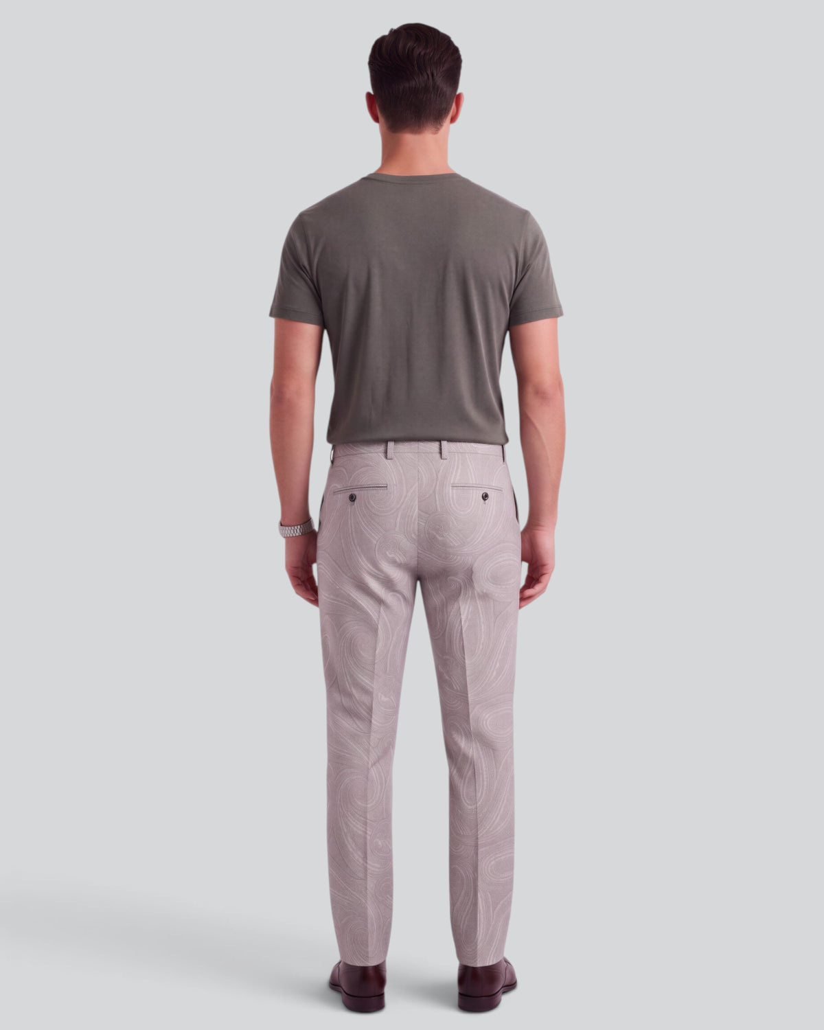 CASPIAN MOUNTAIN PAISLEY CEMENT MEN'S STRETCH COTTON CHINO PANT