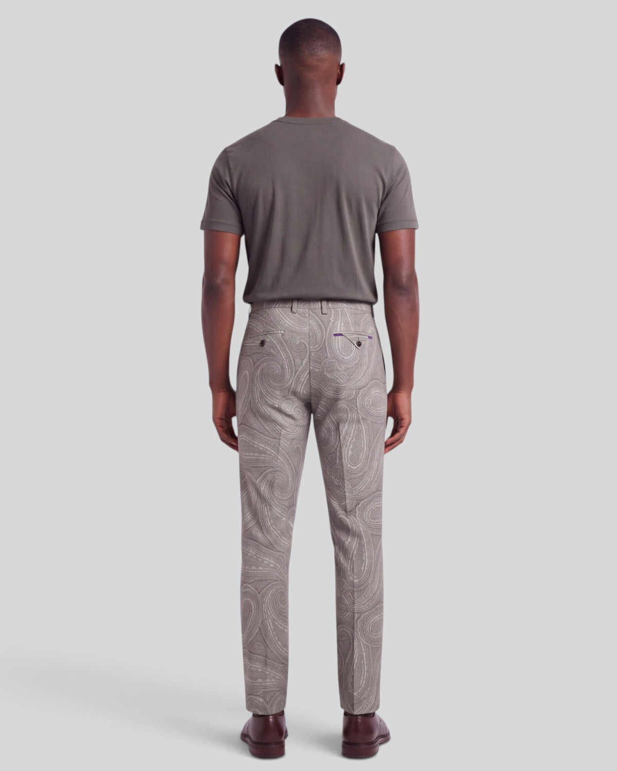 CASPIAN MOUNTAIN PAISLEY SAGE MEN'S STRETCH COTTON CHINO PANT