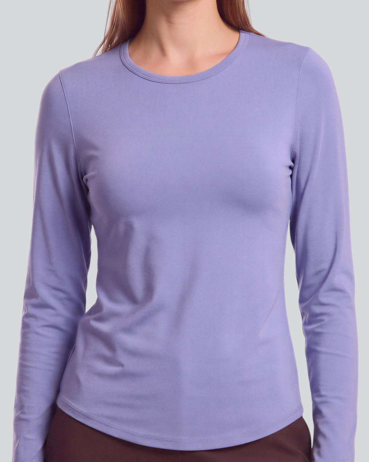 BEATRICE DAWN BLUE WOMEN'S LYOCELL STRETCH CREW-NECK TOP