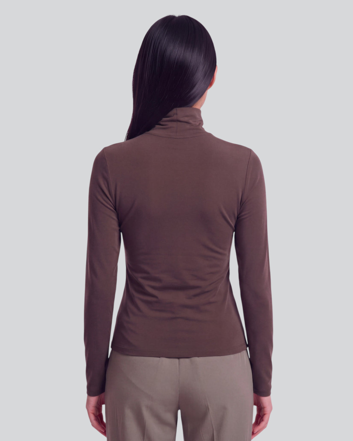KATE BROWNIE WOMEN'S LYOCELL STRETCH TURTLENECK