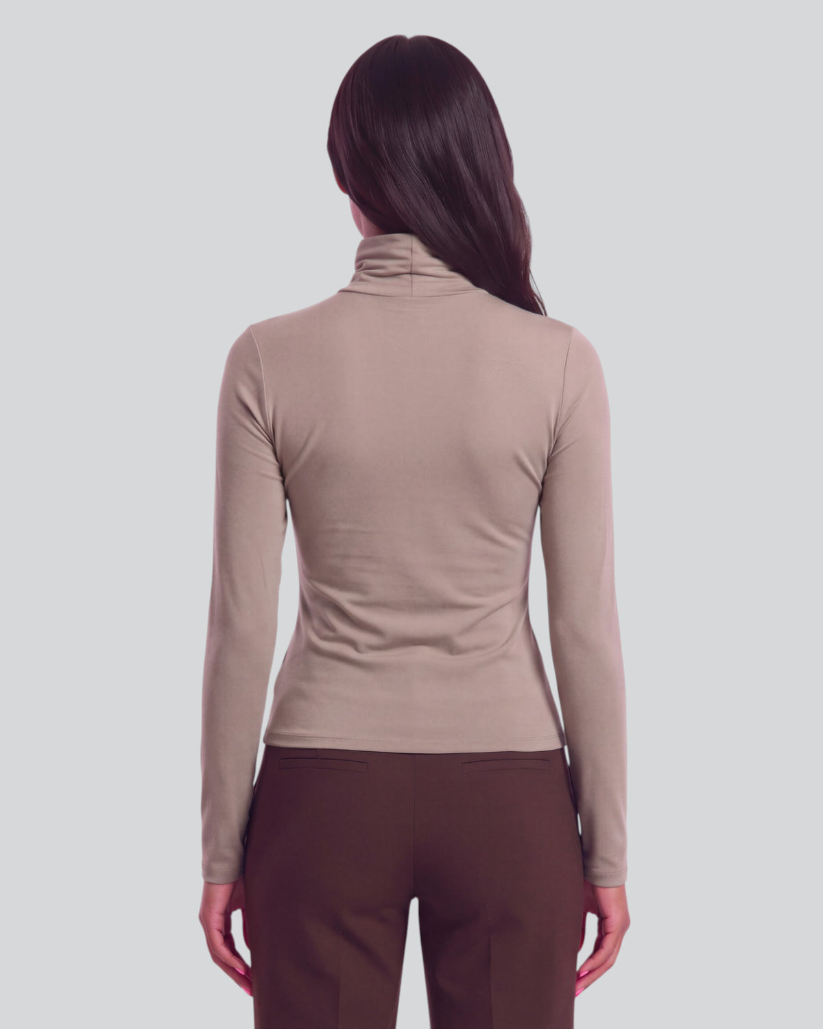 KATE SAGE WOMEN'S LYOCELL STRETCH TURTLENECK