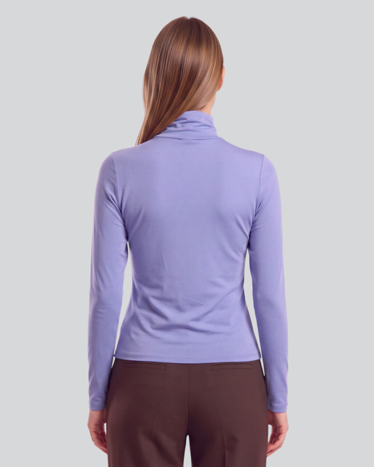 KATE DAWN BLUE WOMEN'S LYOCELL STRETCH TURTLENECK