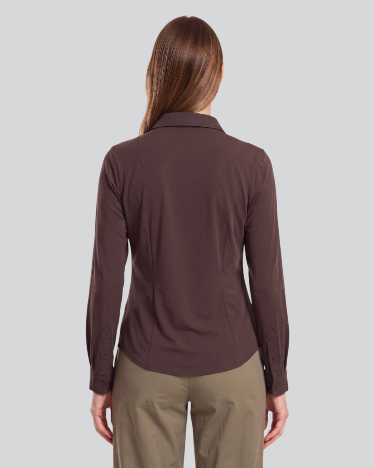 STEPHANIE BROWNIE WOMEN'S LYOCELL STRETCH LONG-SLEEVE SHIRT