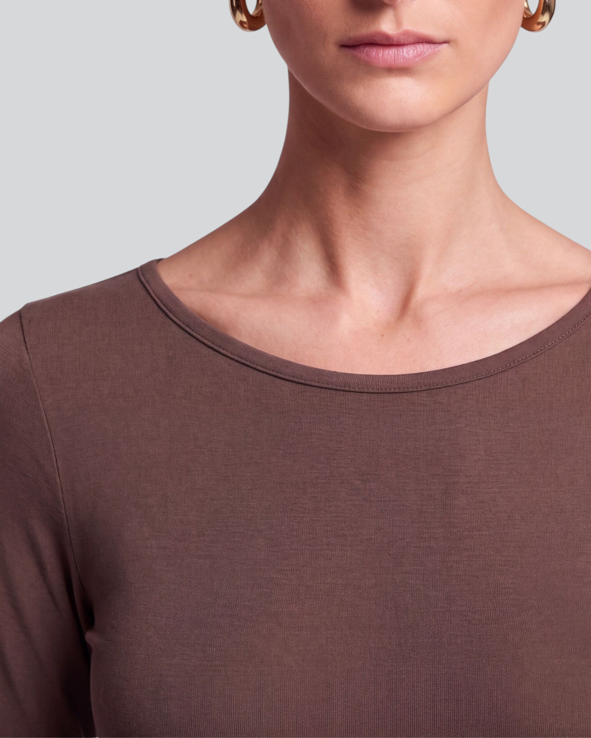 CARLY BROWNIE WOMEN'S MERINO LONG-SLEEVE CREW-NECK TOP