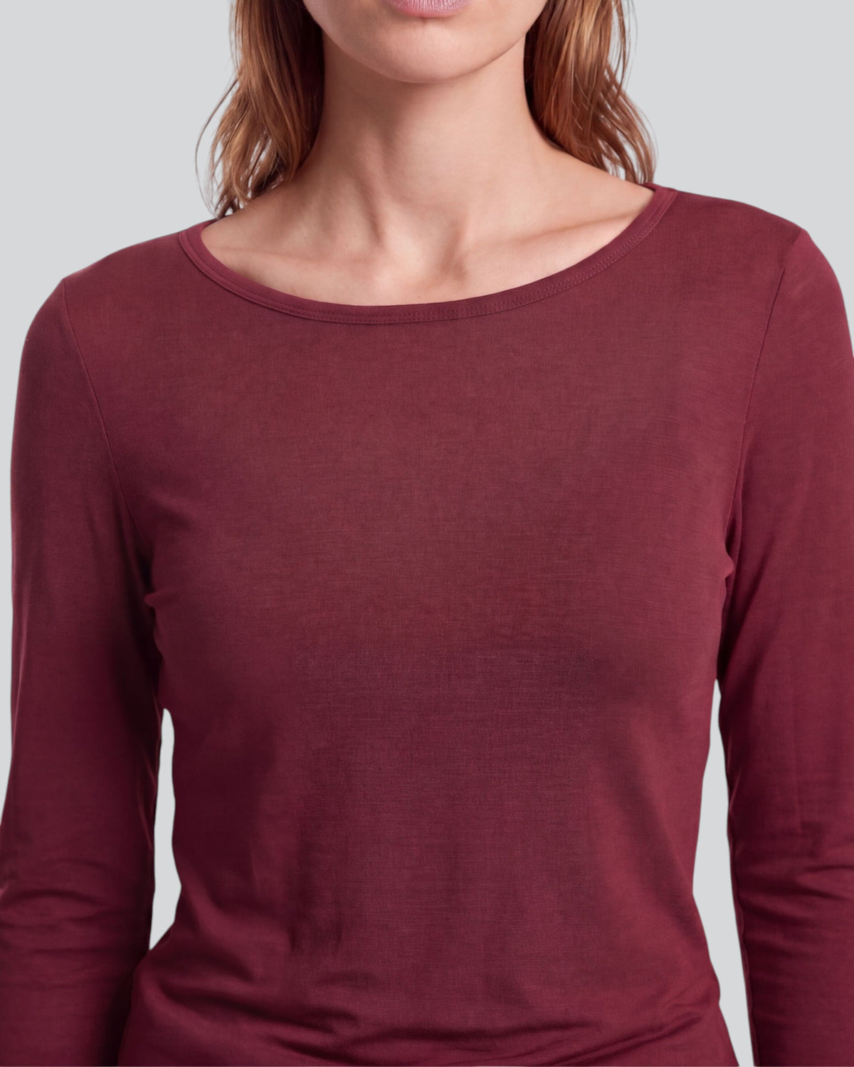 CARLY PORT WOMEN'S MERINO LONG-SLEEVE CREW-NECK TOP