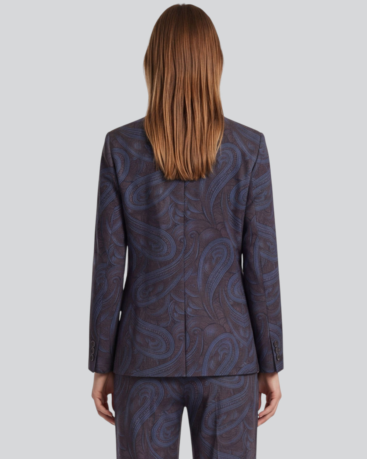 JULIA PAISLEY BADALONA BROWNIE WOMEN'S WOOL TAILORED JACKET