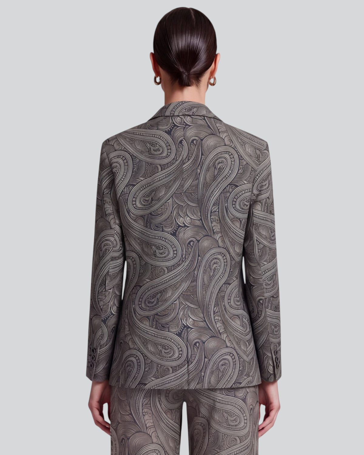 JULIA PAISLEY BADALONA SAGE WOMEN'S WOOL TAILORED JACKET