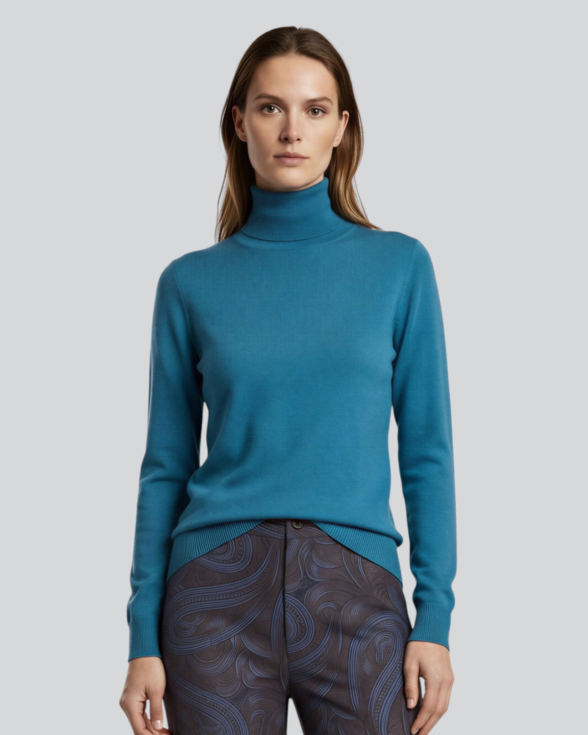 RONA LEGION WOMEN'S MERINO SILK CASHMERE TURTLENECK