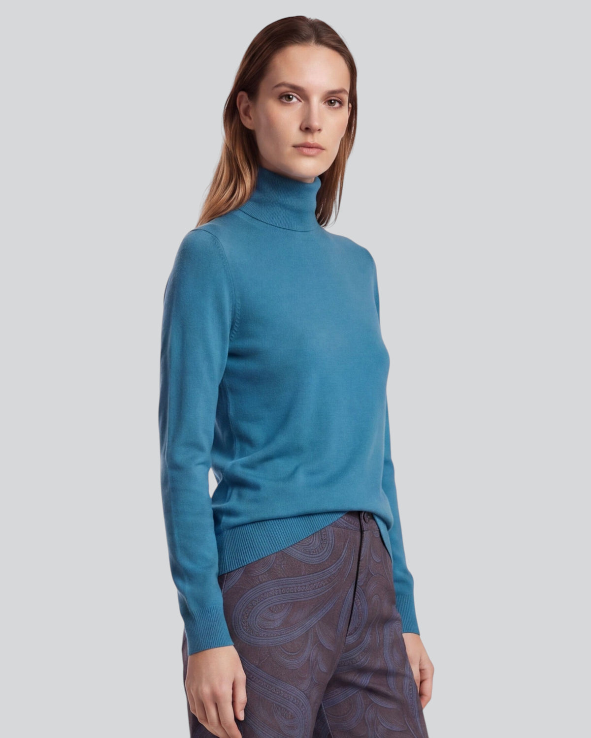 RONA LEGION WOMEN'S MERINO SILK CASHMERE TURTLENECK