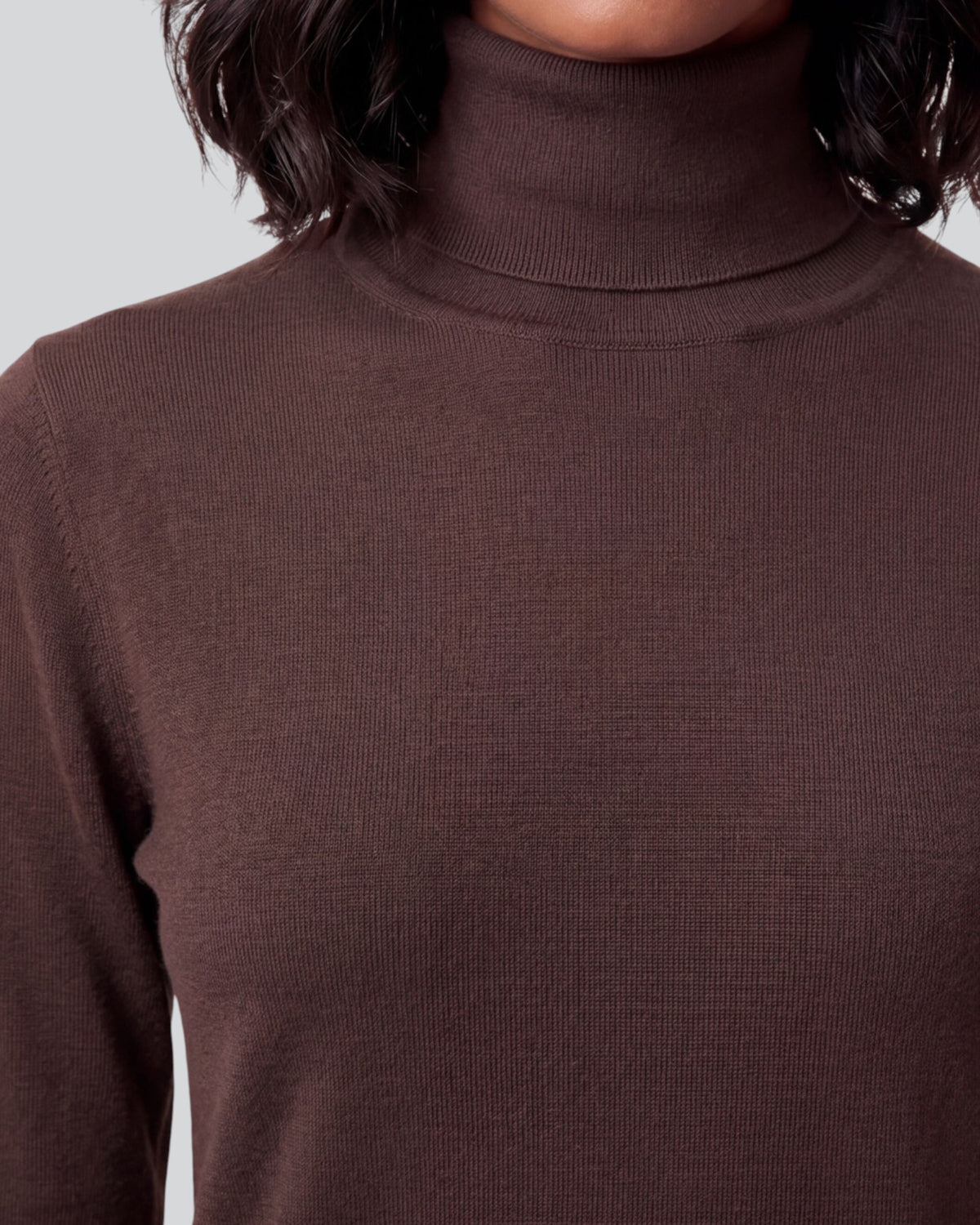 RONA BROWNIE WOMEN'S MERINO SILK CASHMERE TURTLENECK