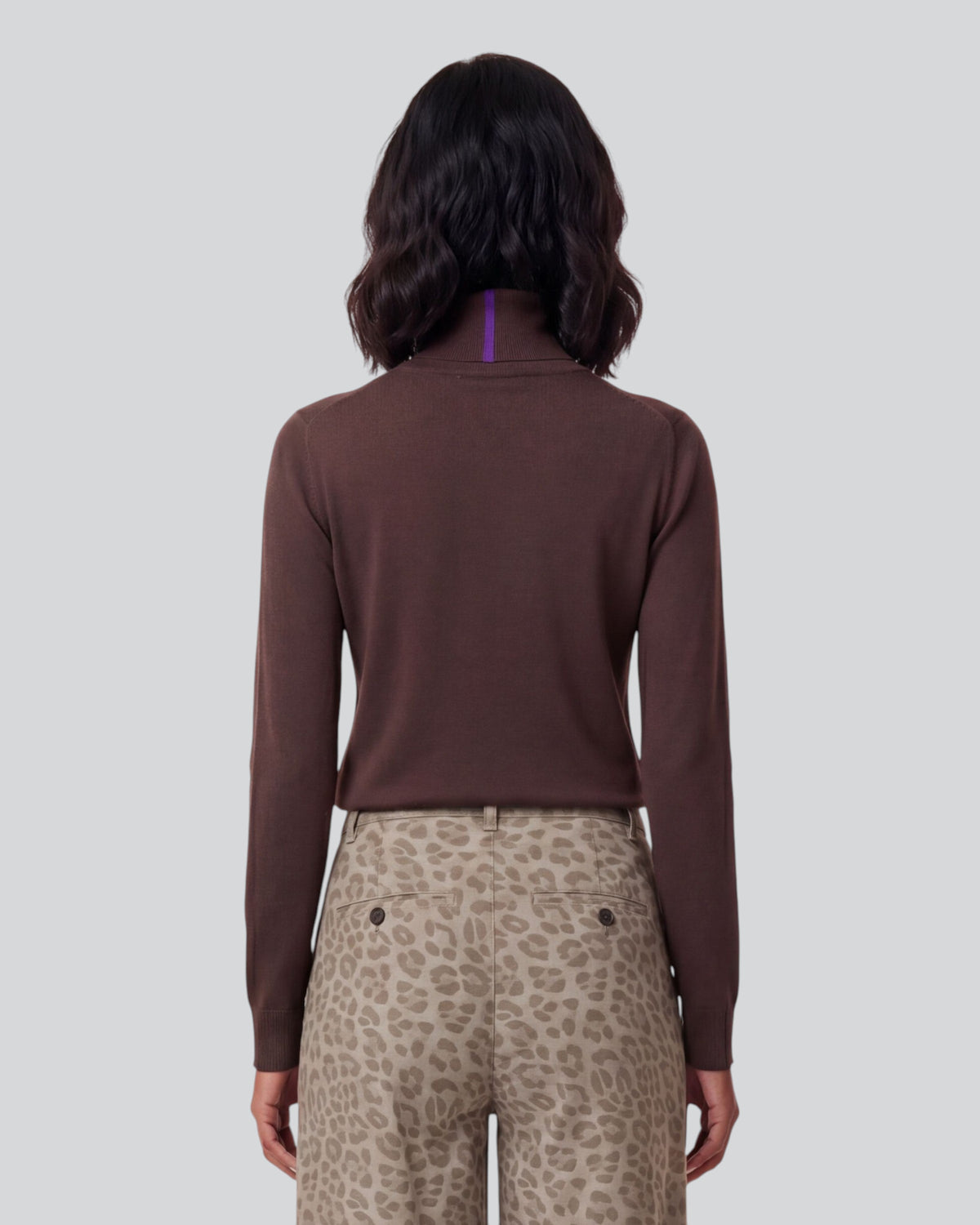 RONA BROWNIE WOMEN'S MERINO SILK CASHMERE TURTLENECK