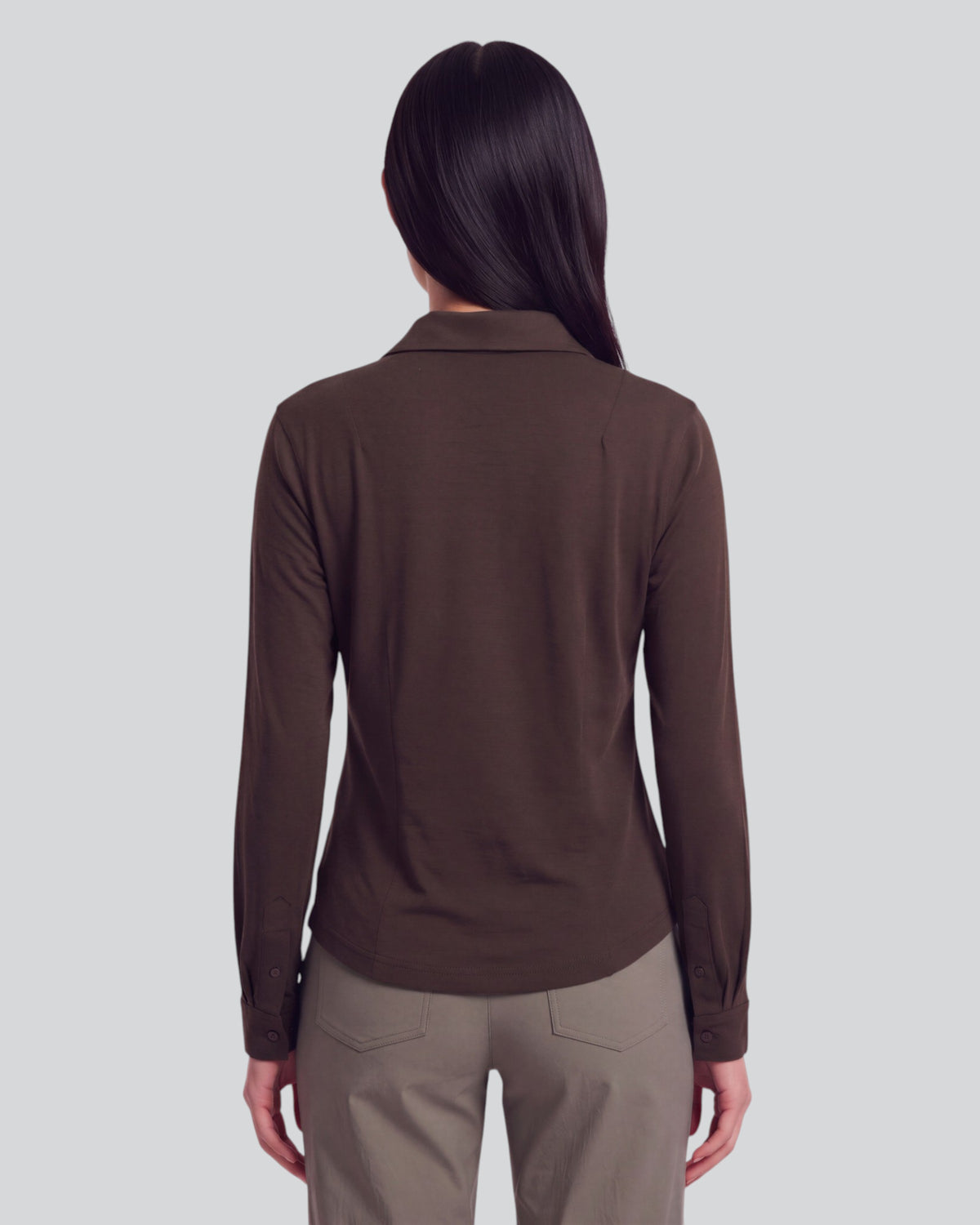 SCARLET BROWNIE WOMEN'S MERINO JERSEY LONG-SLEEVE SHIRT