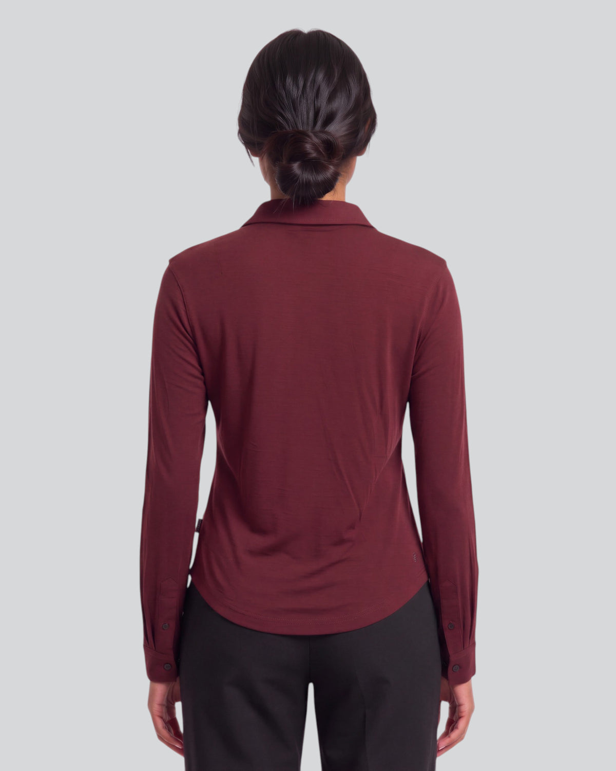 SCARLET PORT WOMEN'S MERINO JERSEY LONG-SLEEVE SHIRT
