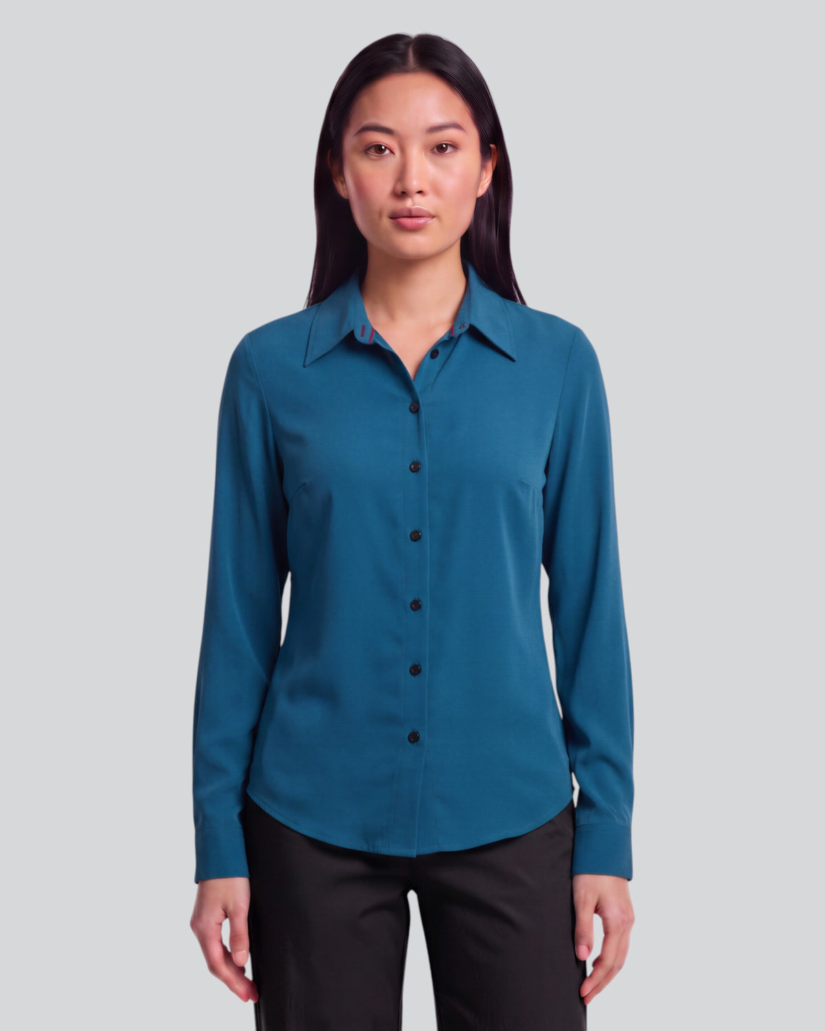 SUTTON LEGION WOMEN'S STRETCH SILK LONG-SLEEVE SHIRT