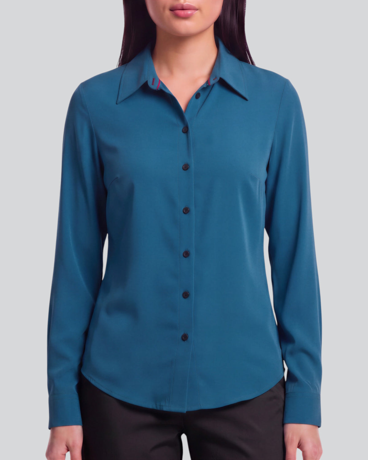 SUTTON LEGION WOMEN'S STRETCH SILK LONG-SLEEVE SHIRT