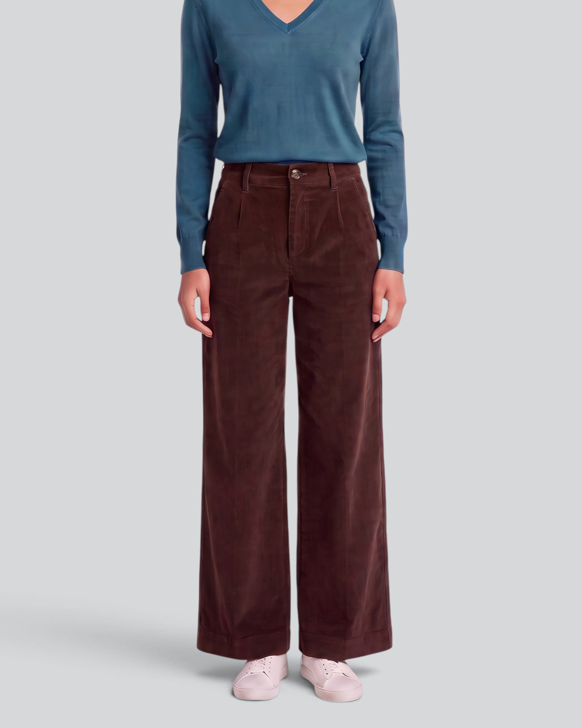 POPPY BROWNIE WOMEN'S VELVET HIGH-RISE PANT