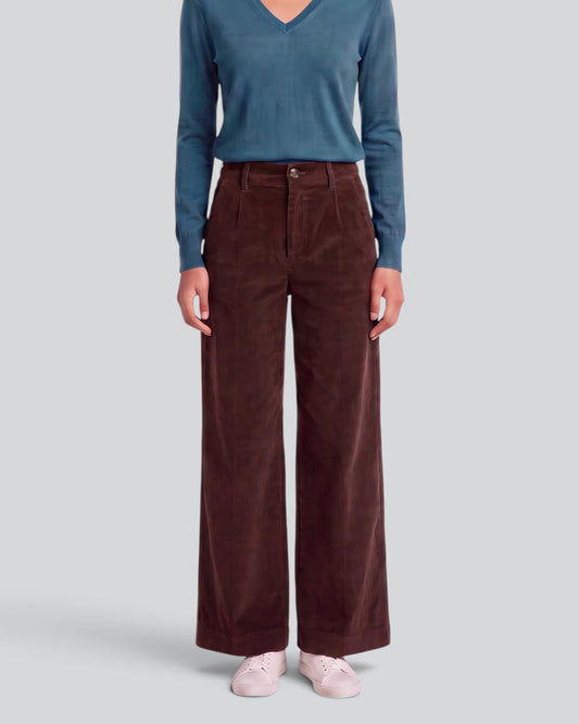 POPPY BROWNIE WOMEN'S VELVET HIGH-RISE PANT