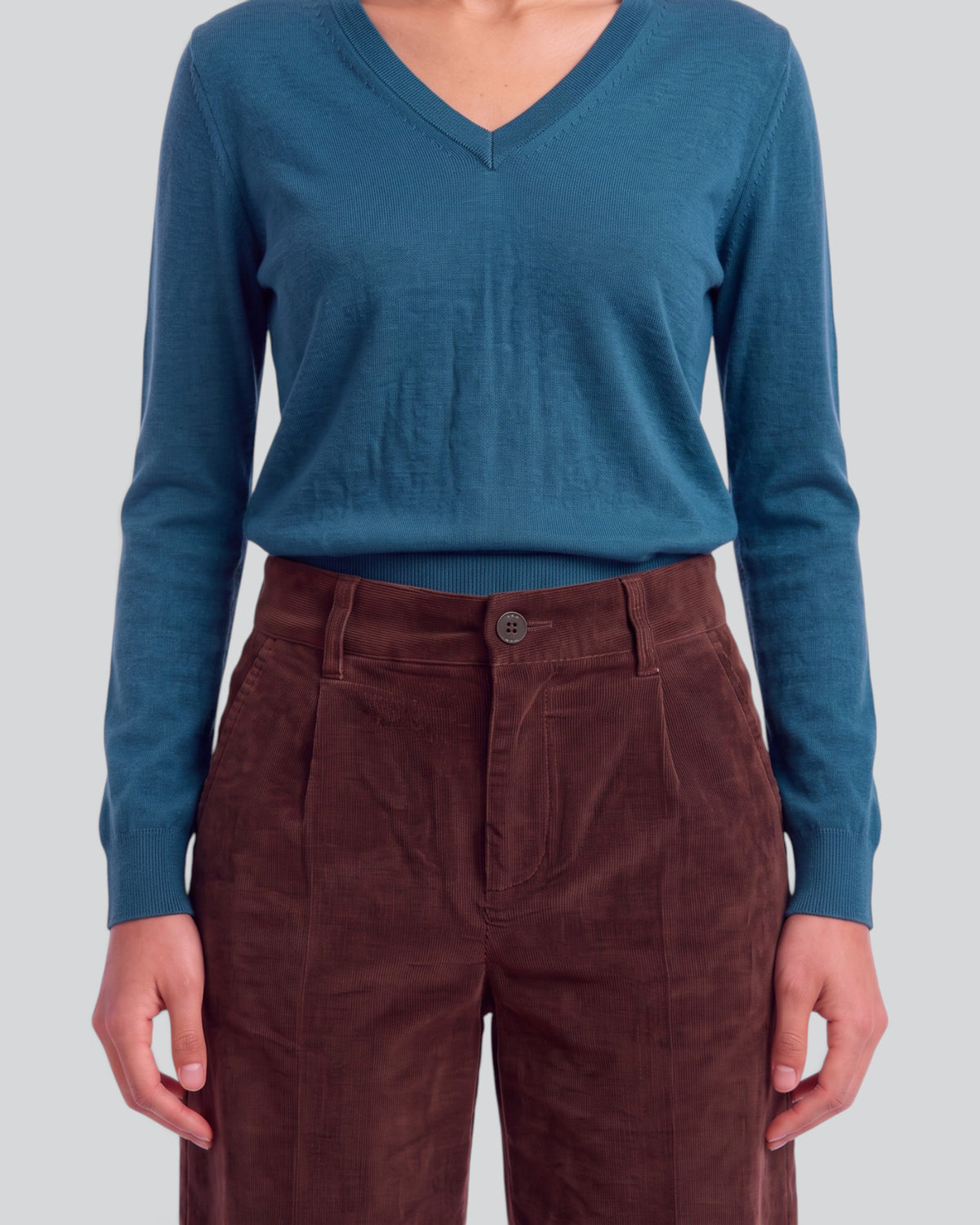 POPPY BROWNIE WOMEN'S VELVET HIGH-RISE PANT