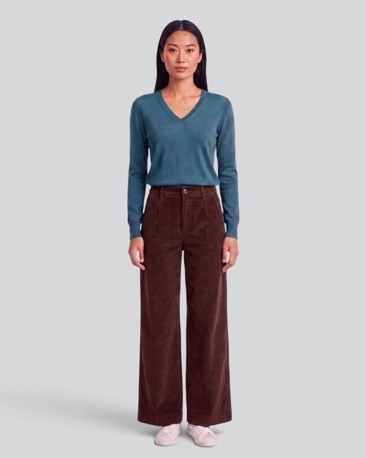 POPPY BROWNIE WOMEN'S VELVET HIGH-RISE PANT