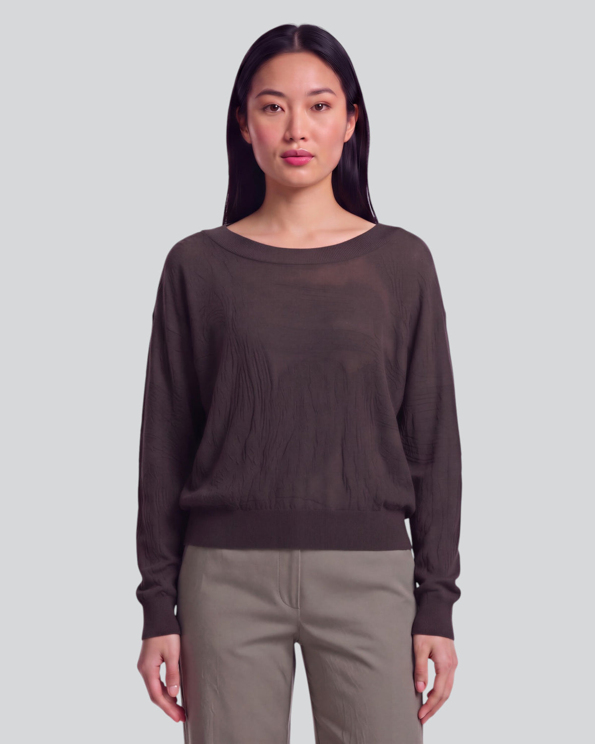 CRISSY BROWNIE WOMEN'S CROPPED MERINO SWEATER