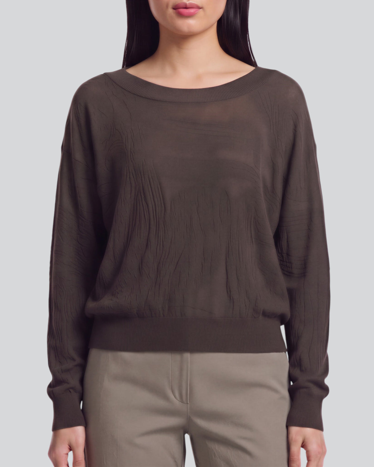 CRISSY BROWNIE WOMEN'S CROPPED MERINO SWEATER