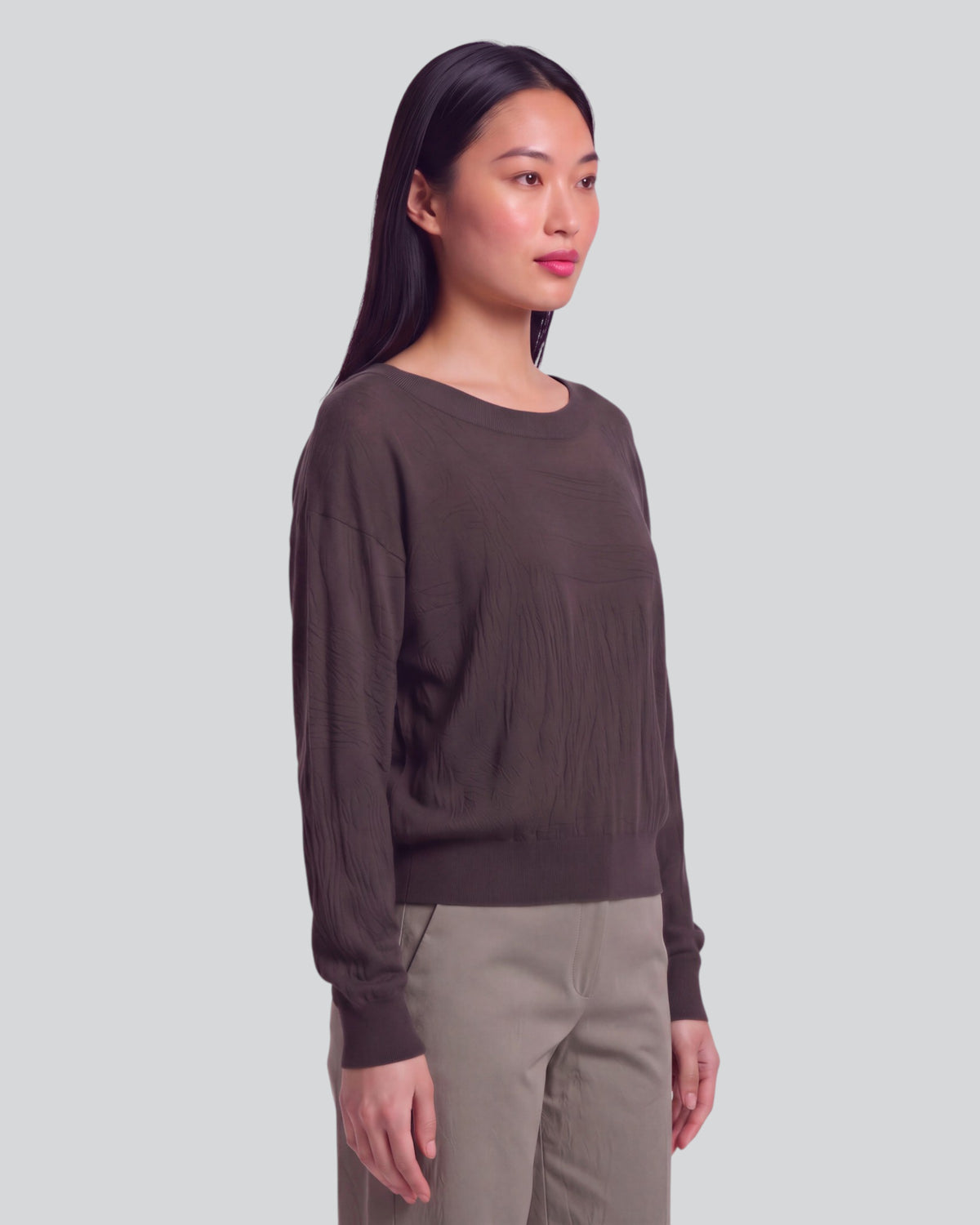 CRISSY BROWNIE WOMEN'S CROPPED MERINO SWEATER