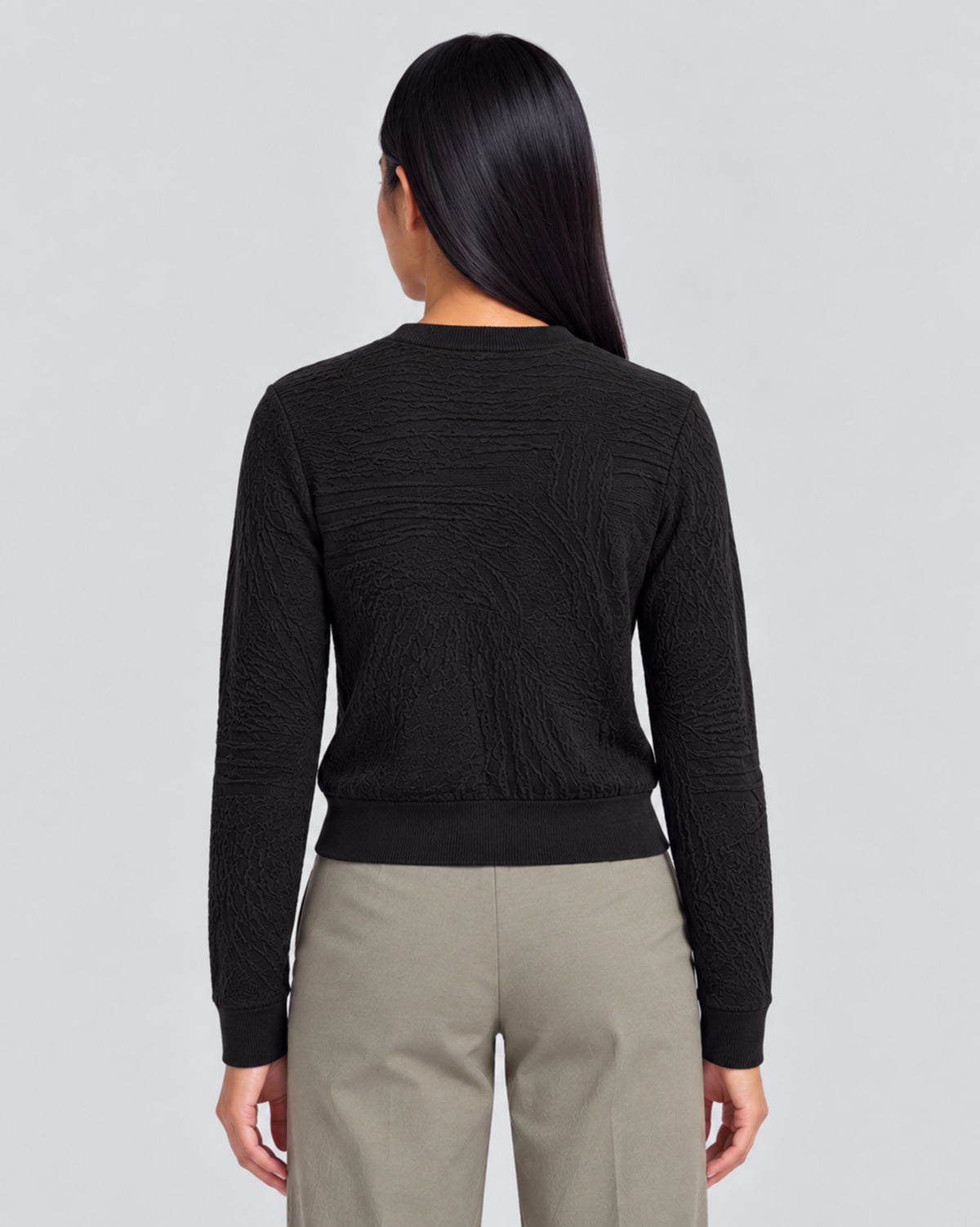 CORDELIA BLACK WOMEN'S MERINO CARDIGAN