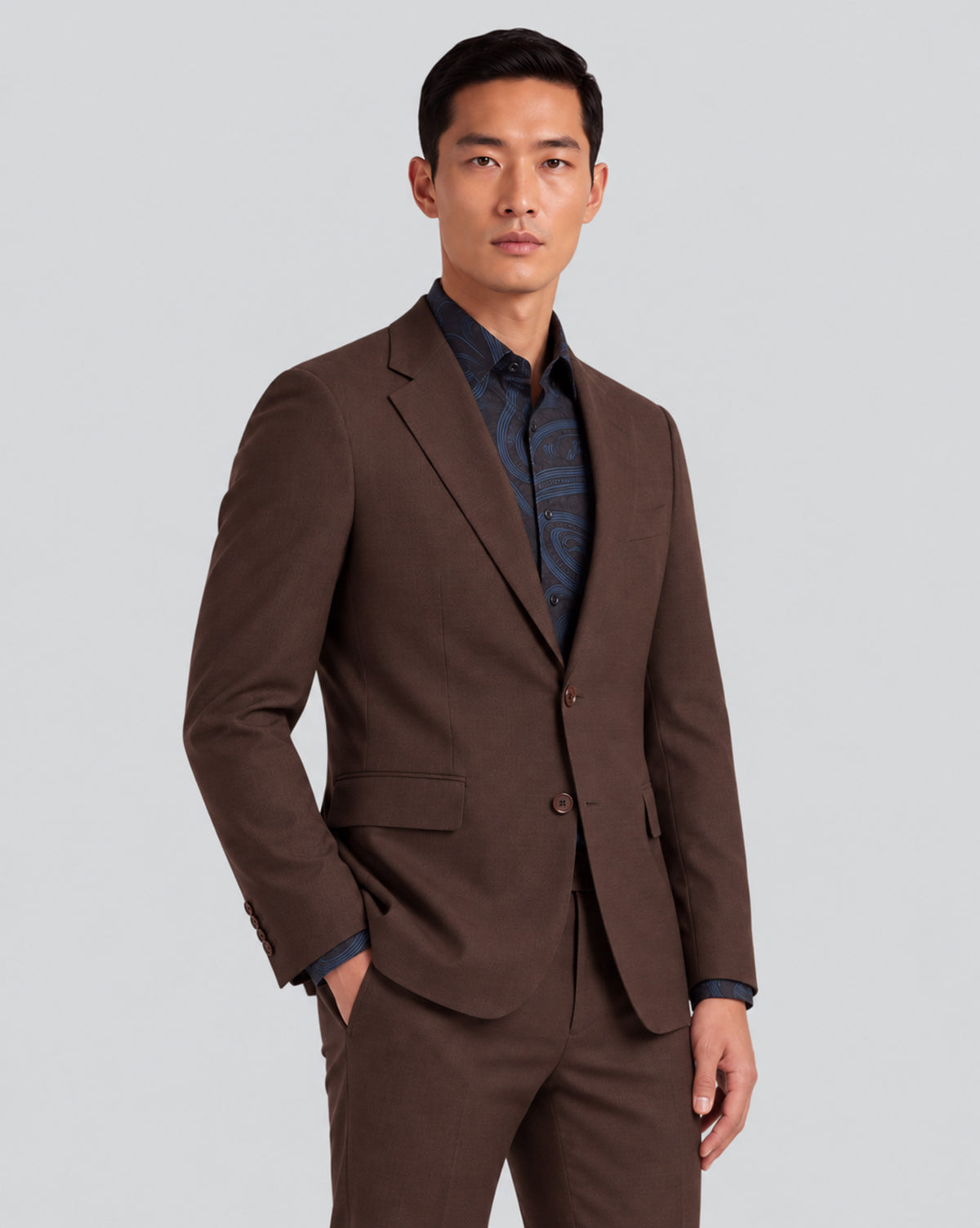 JOSH BROWNIE MEN'S STRETCH TAILORED BLAZER