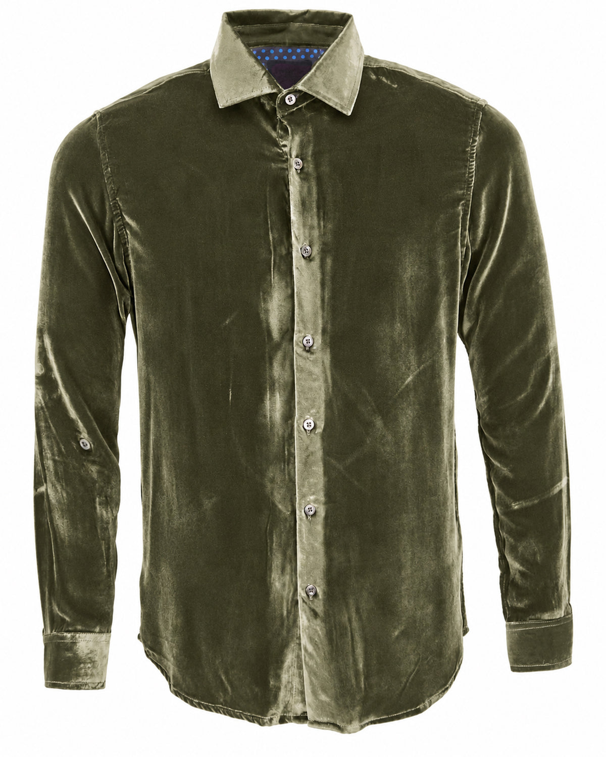 NED SAGE MEN'S VELVET LONG-SLEEVE SHIRT