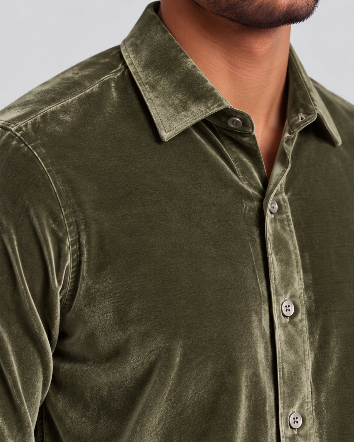 NED SAGE MEN'S VELVET LONG-SLEEVE SHIRT