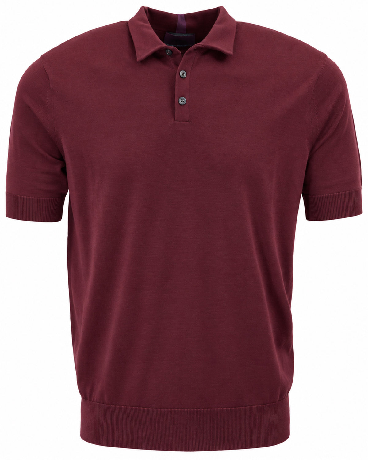 PILGRIM PORT MEN'S MERINO SILK CASHMERE POLO SWEATER