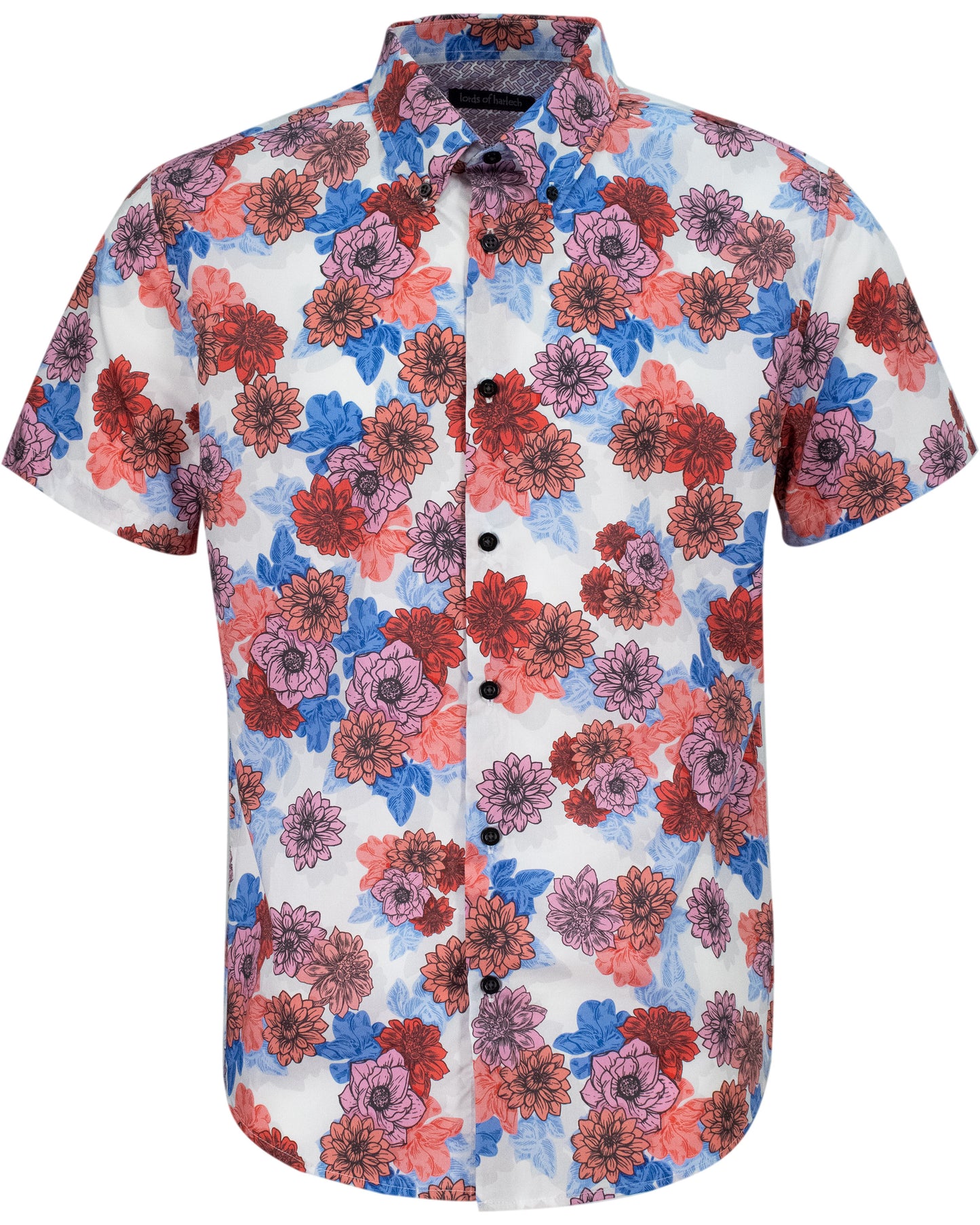 TIM SNAP FLORAL SHIRT - MELON