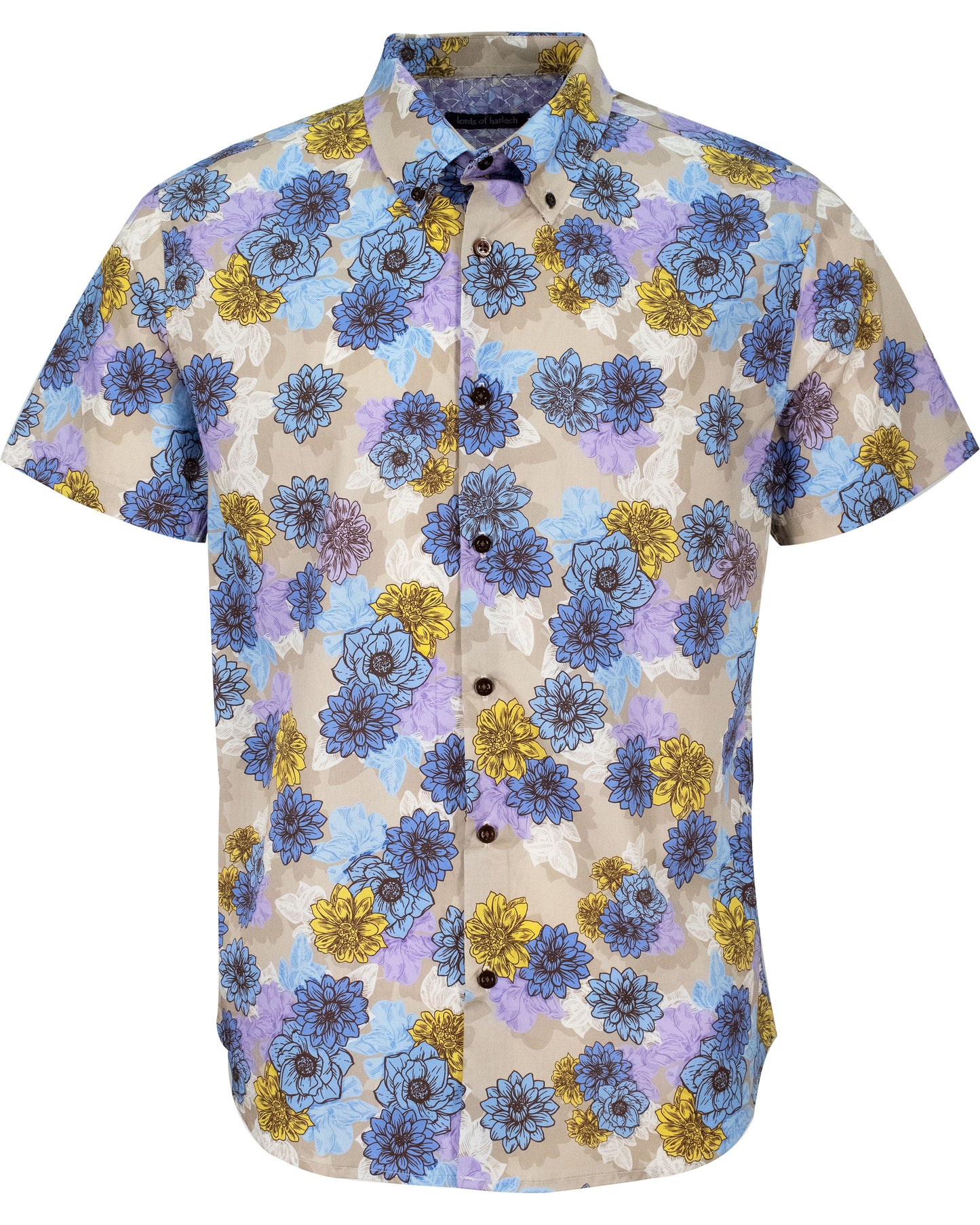 TIM SNAP FLORAL SHIRT - PUMICE