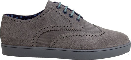 PEACOCK EMBOSSED FLANNEL Sneaker