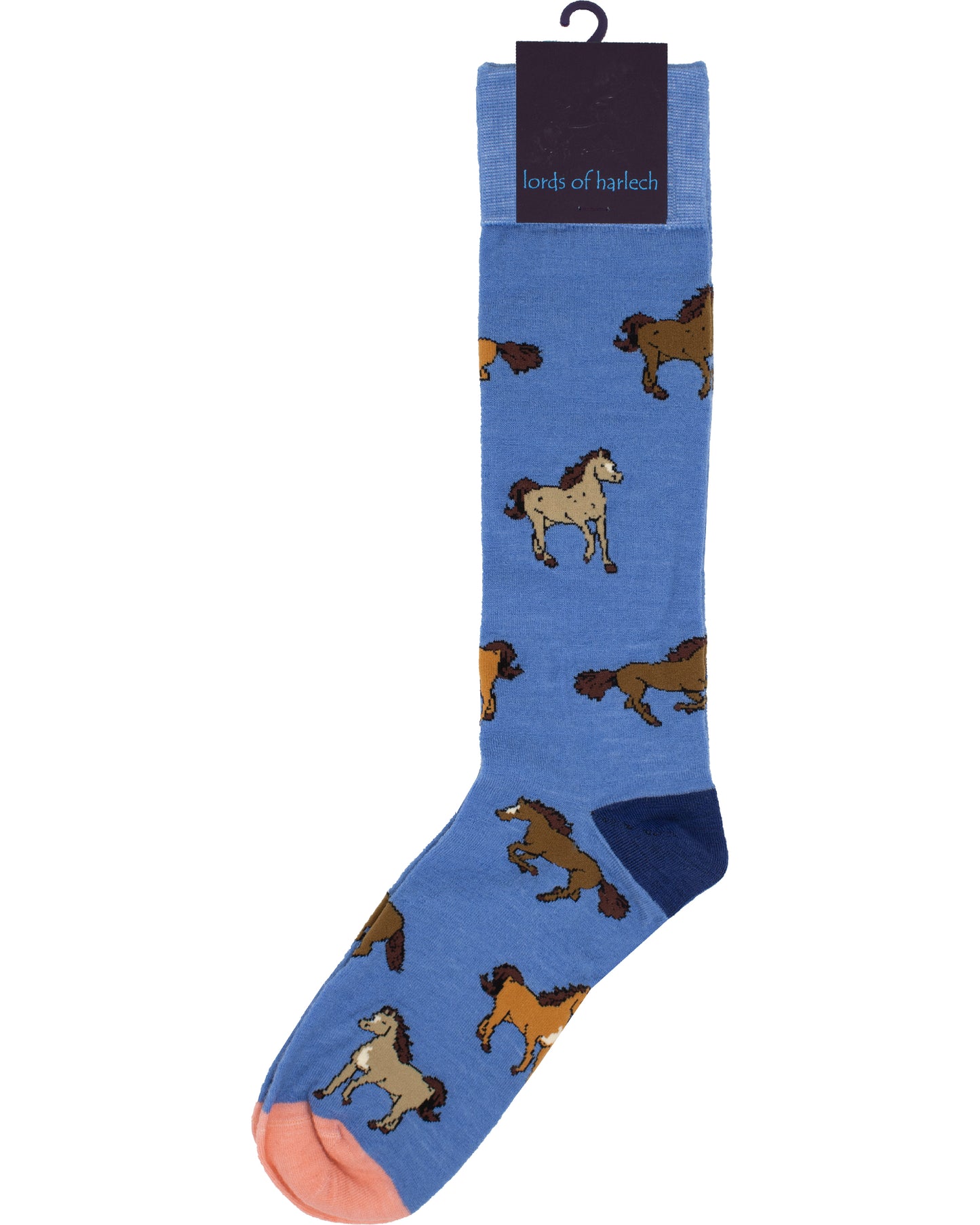 Donald Horses Blue Socks