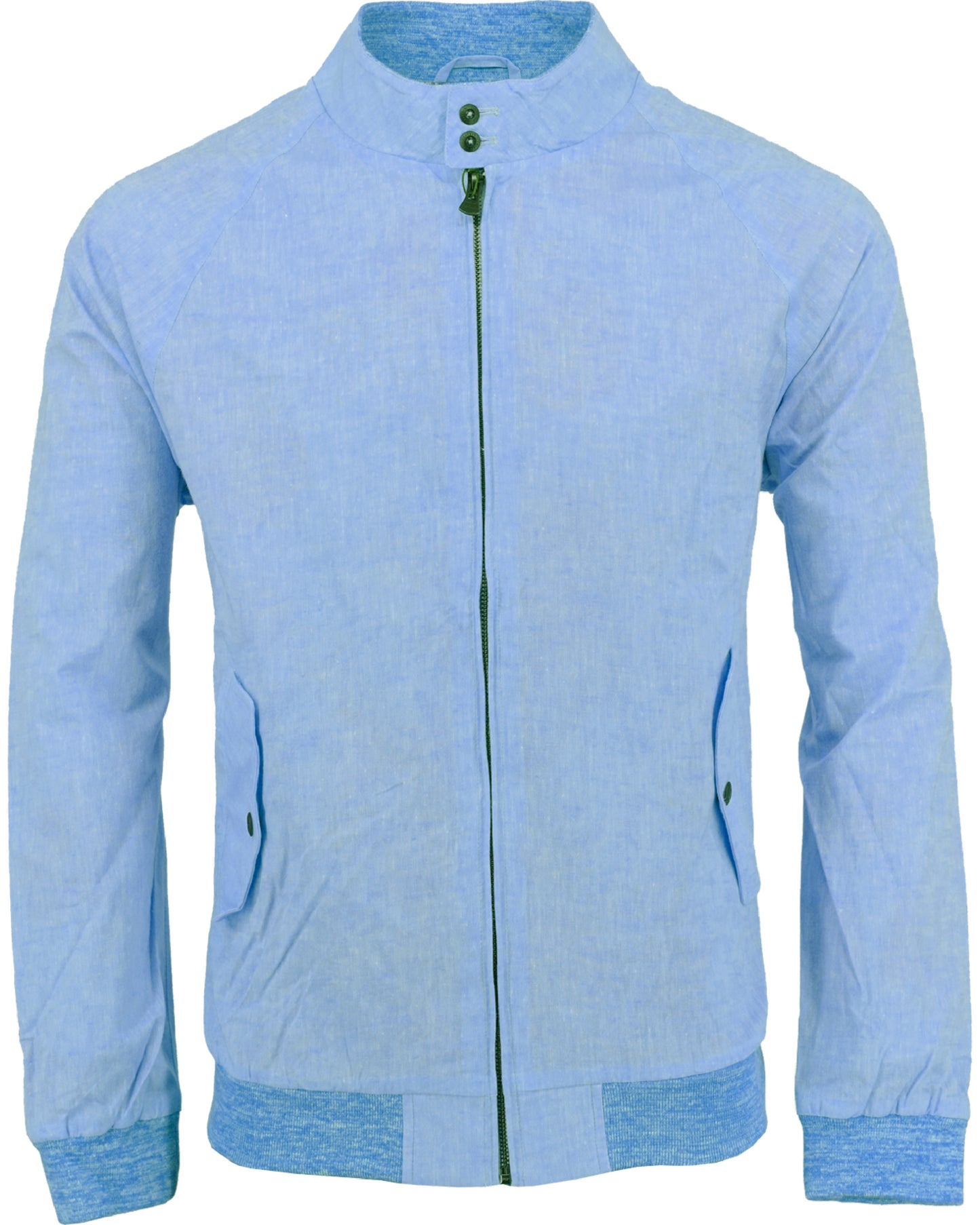 Harry Linen Blue Bomber Jacket
