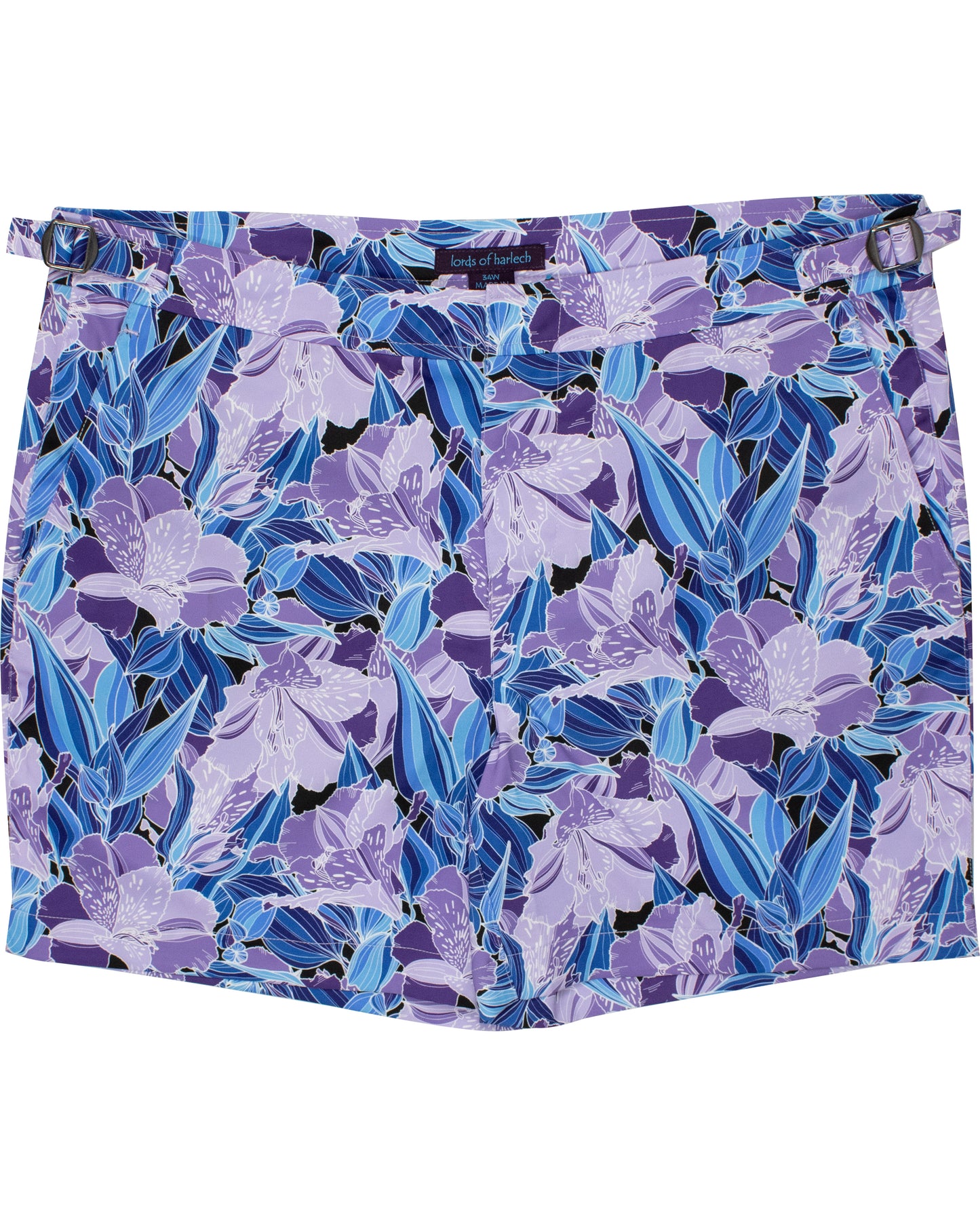 POOL FLORAL HAZE SWIM SHORT - LAVENDER