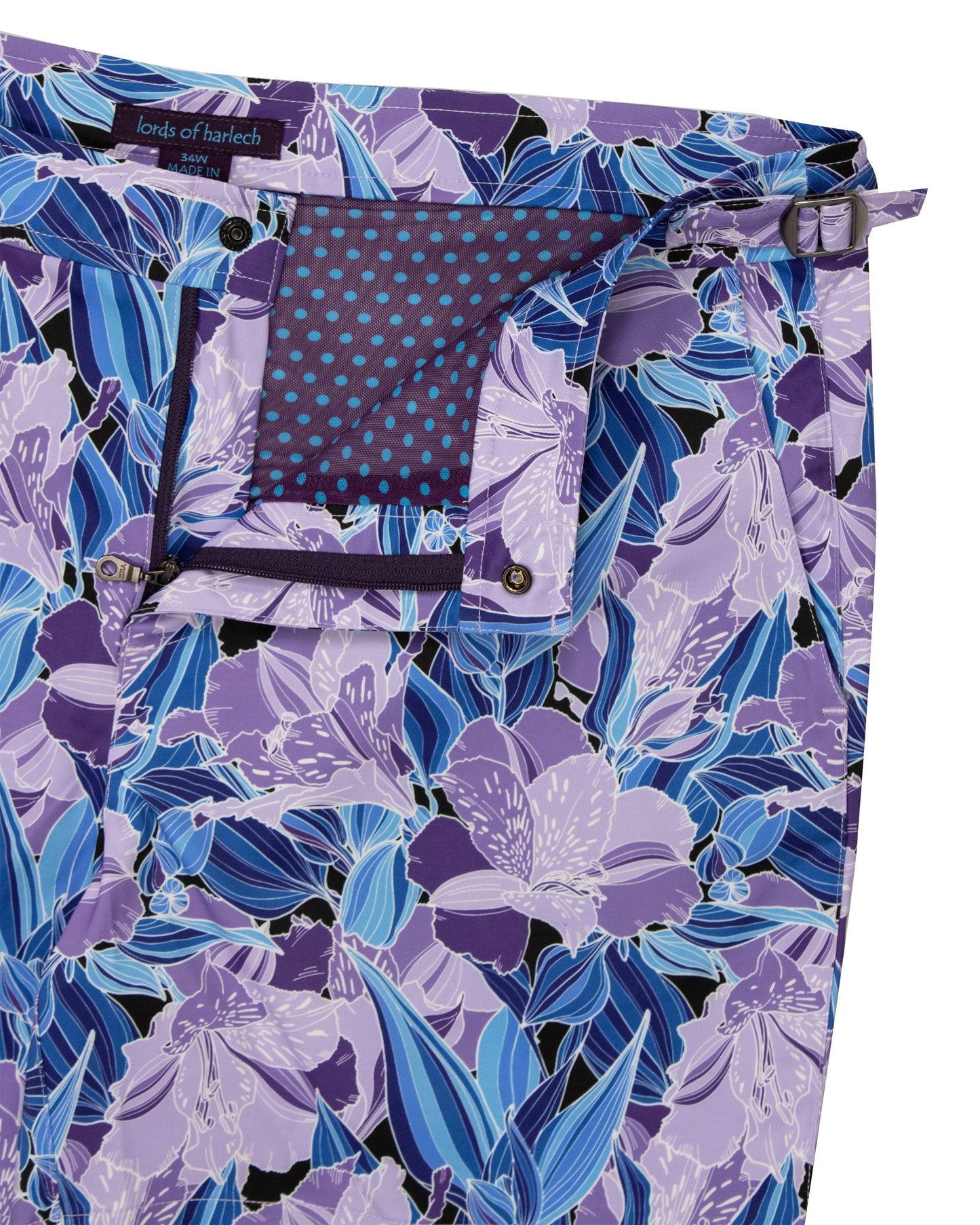 POOL FLORAL HAZE SWIM SHORT - LAVENDER