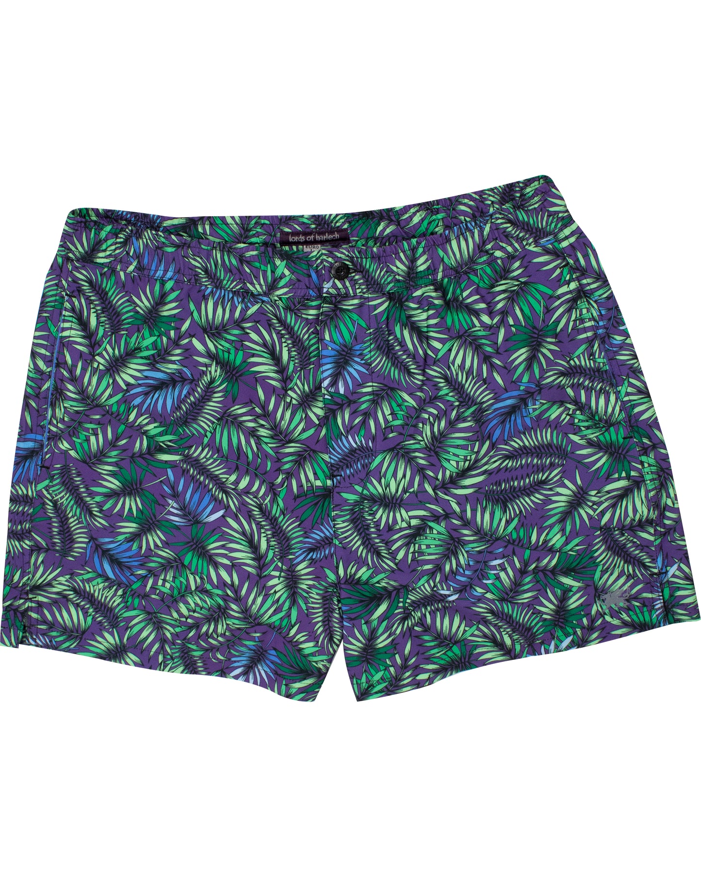 QUACK LEAVES SWIM SHORT - PURPLE