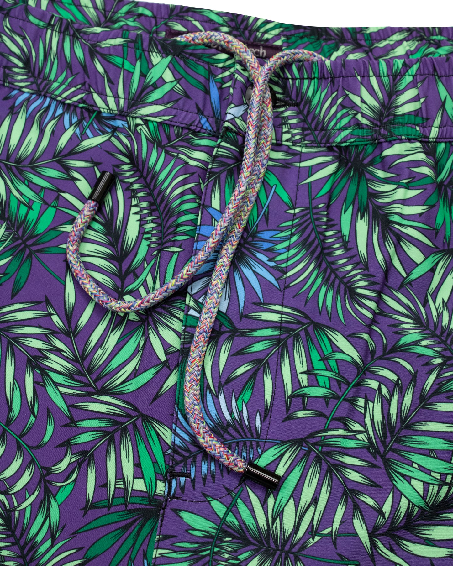 QUACK LEAVES SWIM SHORT - PURPLE