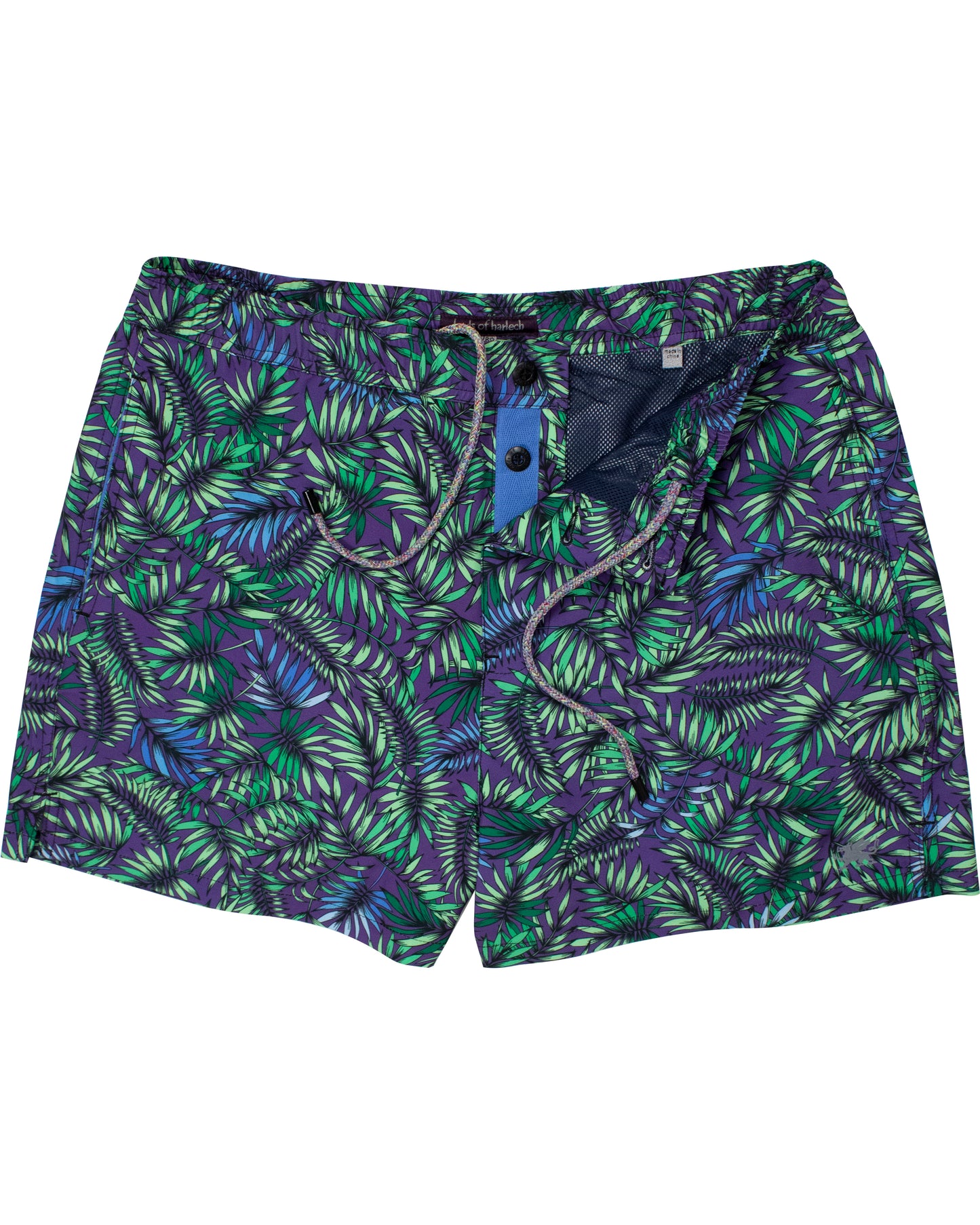 QUACK LEAVES SWIM SHORT - PURPLE