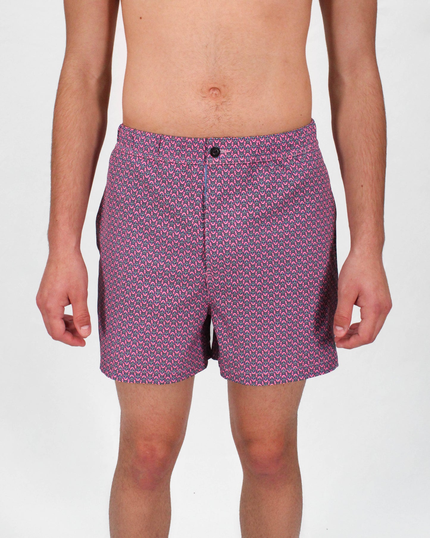 QUACK LARGE TURTLE SWIM TRUNK IN PINK