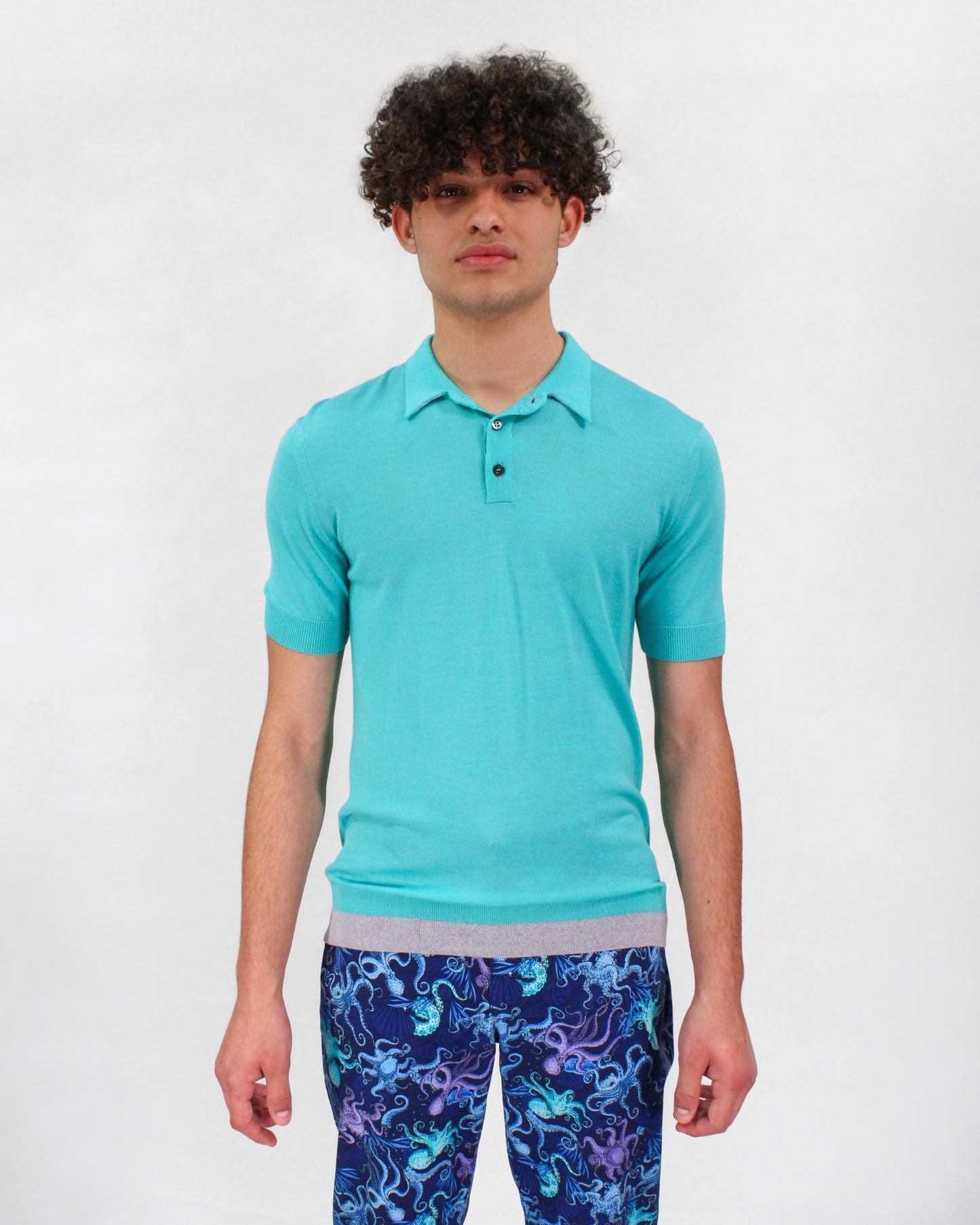 PILGRIM POLO SHIRT - LAGOON