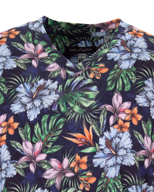 MAZE COLORFUL FLORAL NAVY
