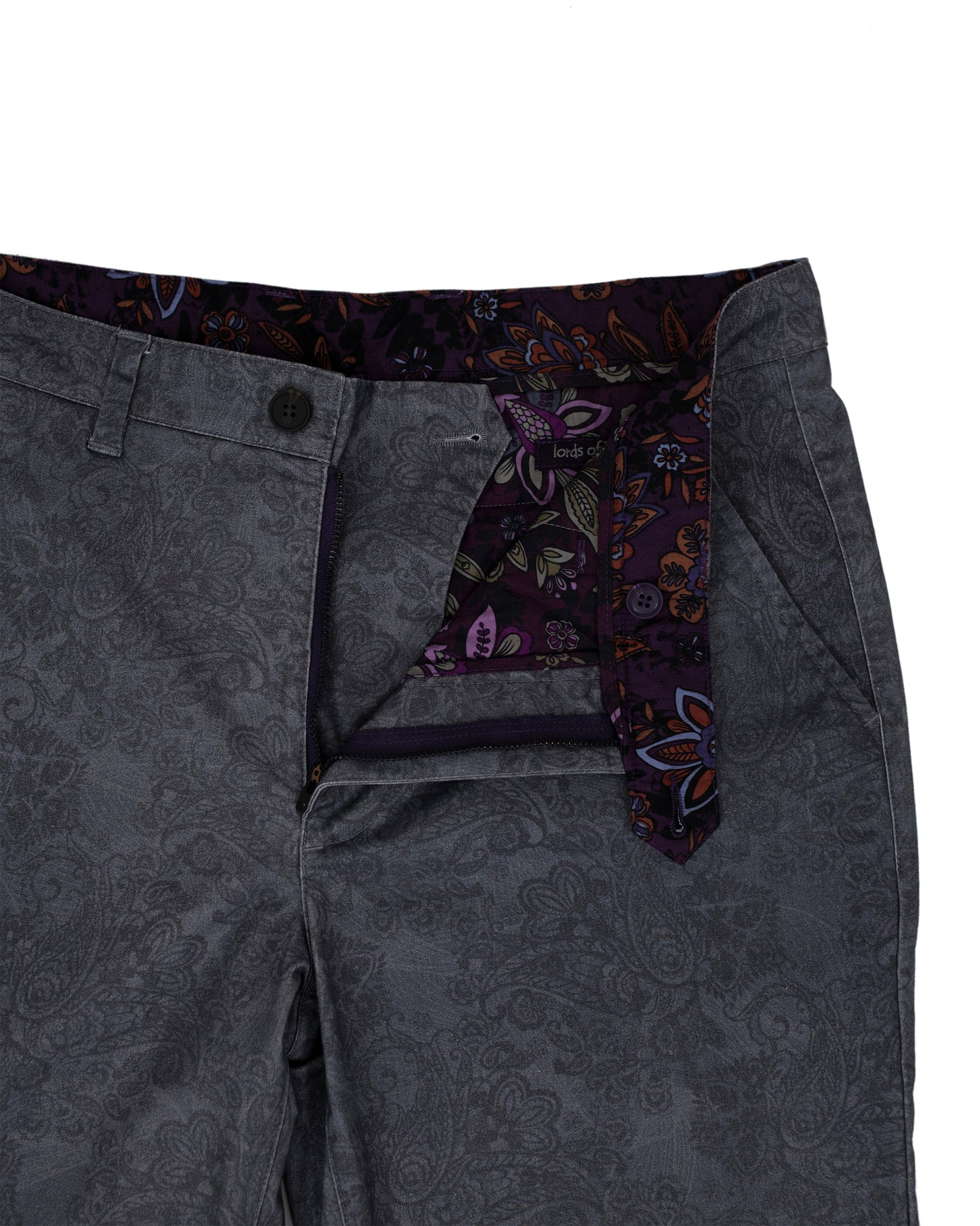 JACK LUX PAISLEY SWIRL PANT IN BLACK