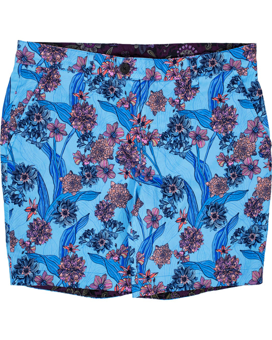 JOHN OCEAN FLORAL SHORTS IN BLUE