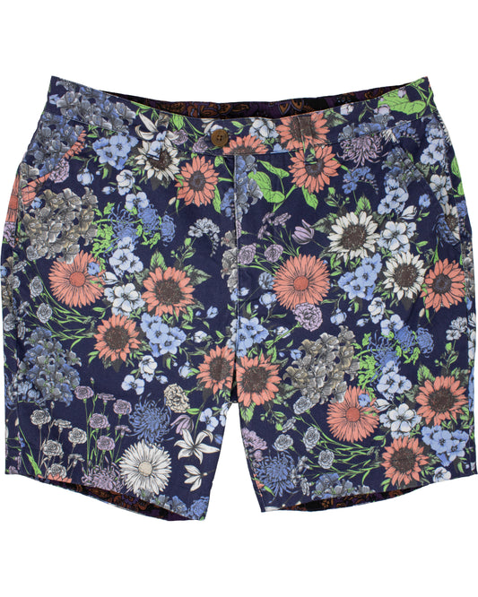 John Lux Rumspringa Floral Navy Shorts