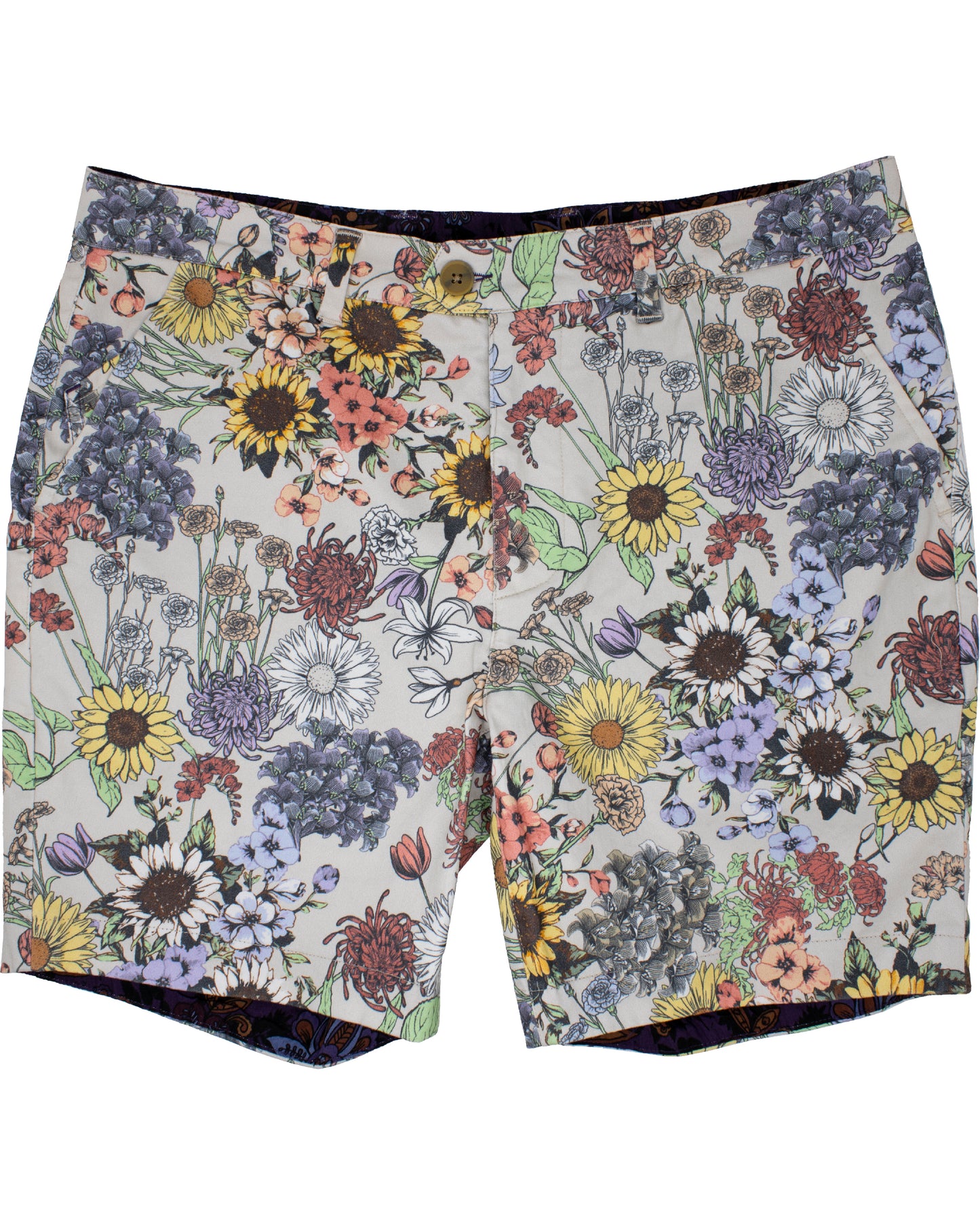 John Lux Rumspringa Floral Tan Shorts